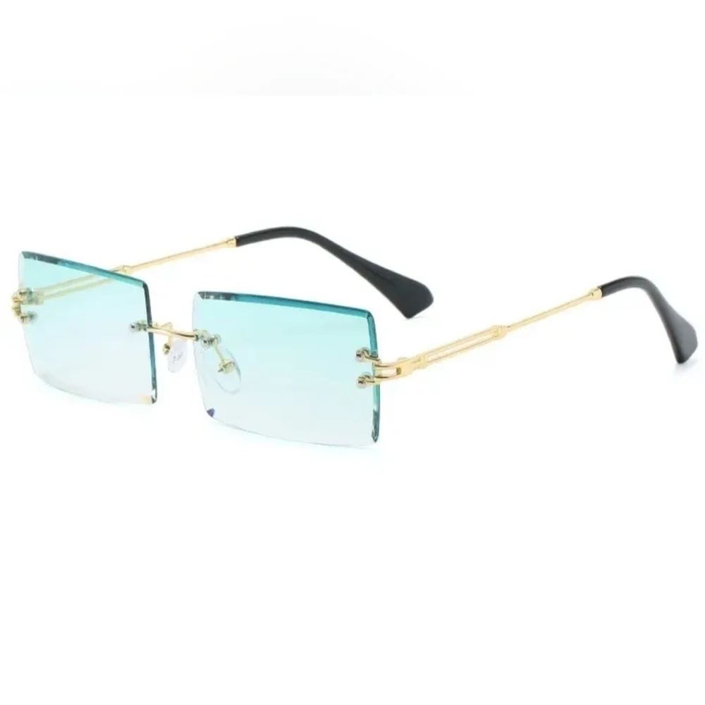 New women's fashion rimless square sunglasses